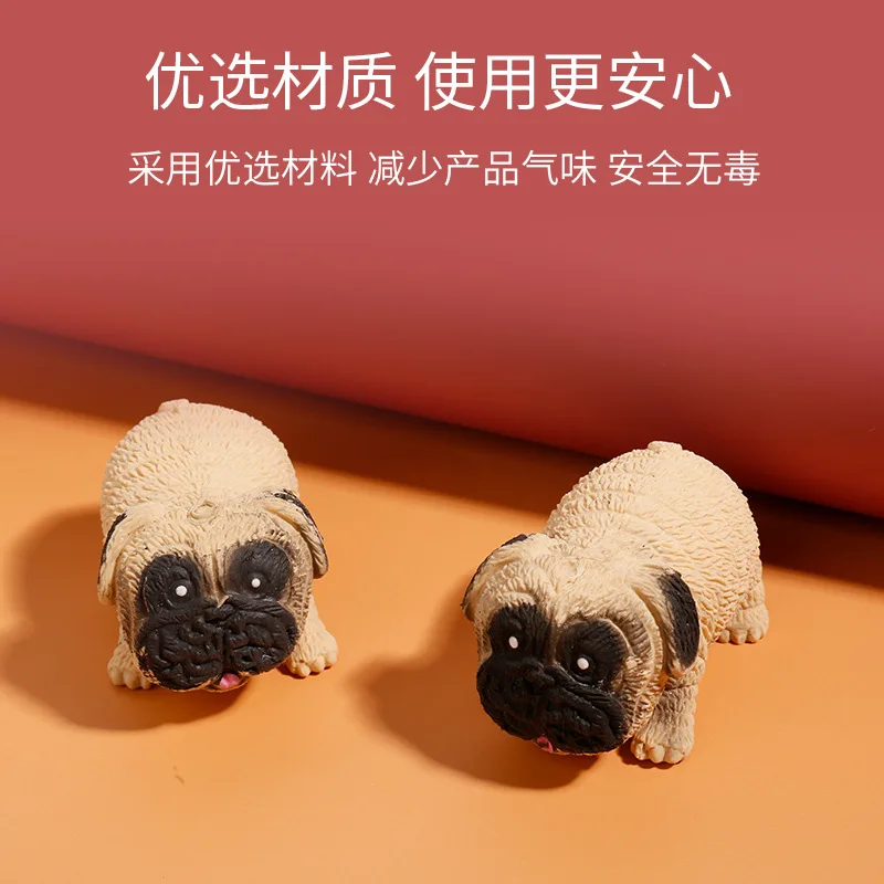 Cute Pug Soft Squish Toys Funny Cartoon 