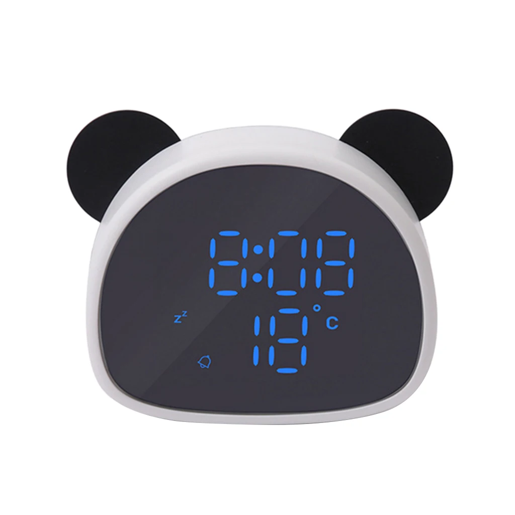 Despertador digital em forma de panda, relógio