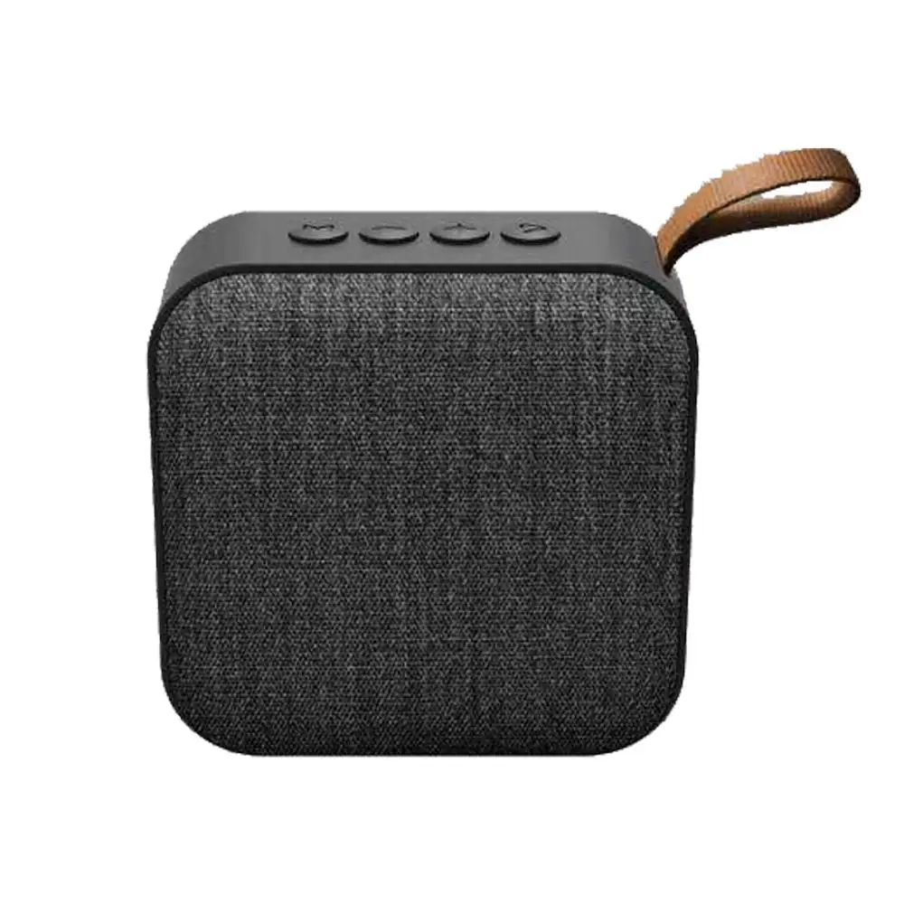 Black NATTHSWE T5 тканевый Bluetooth динамик с картой вставки мини портативный беспроводной аудио поддержка AUX, TF карта, USB и совместимое приложение - Цвет: Black