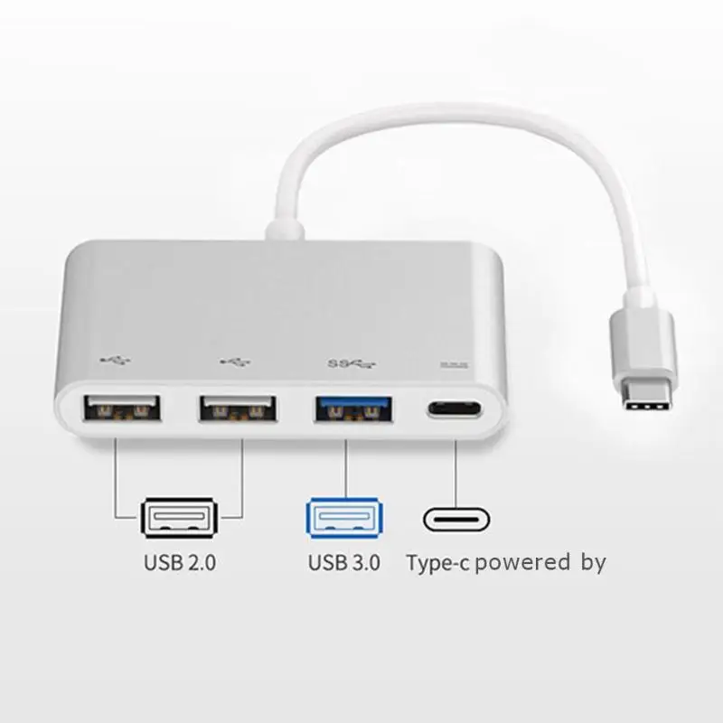 Универсальный многофункциональный usb-концентратор type-C на 2 порта USB2.0 USB3.0 PD адаптер конвертер для ПК планшета ноутбука тв-проектор новейший