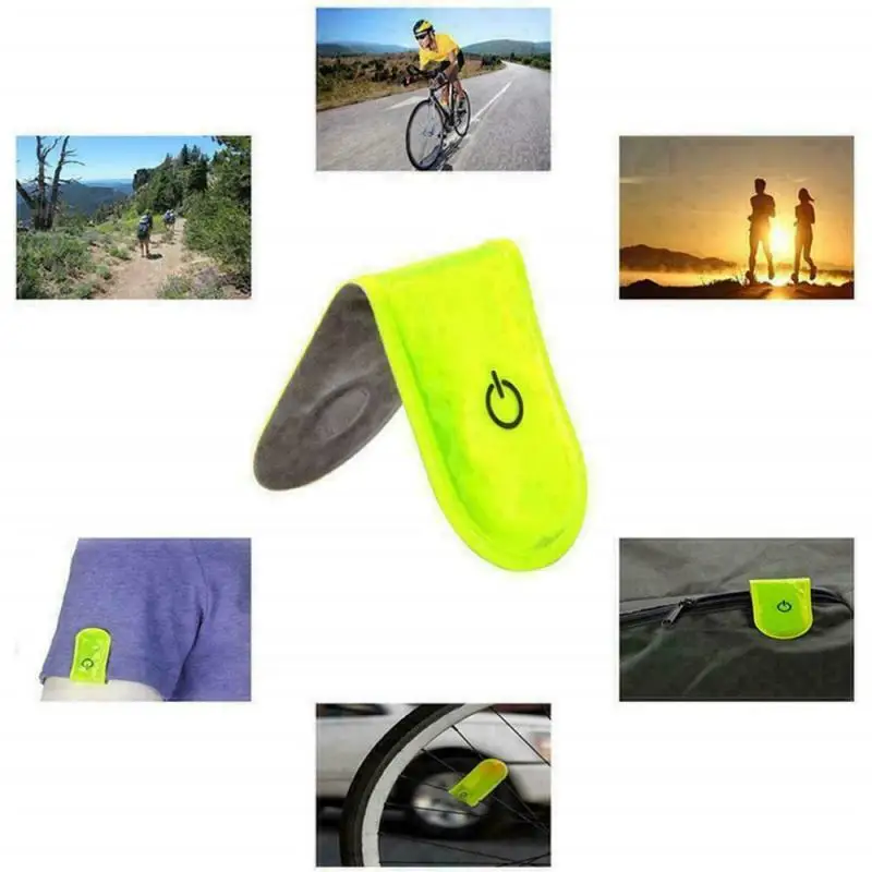 Outdoor Sports LED Safety Light Reflective Magnetic Clip On Strobe Reflector Warning Clip