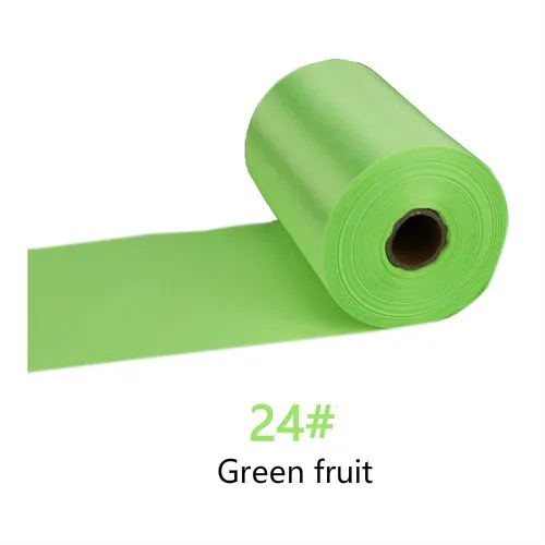 25Meters/Roll 8cm/10cm/15cm Silk Satin Ribbons DIY Wedding Chair Sashes Christmas Gift Wrapping Decoration Silk Ribbons Ruban 24-Green fruit