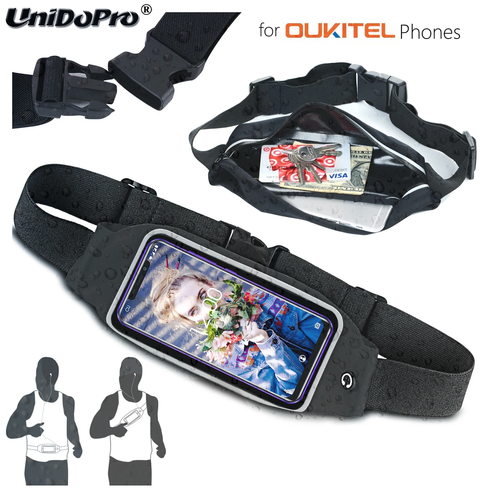Водонепроницаемый Спорт Бег Фитнес чехол Чехол для Oukitel C17 Pro C15 + C13 C12 U19 U23 U25 Y4800