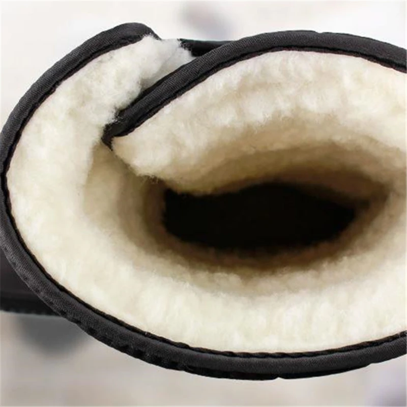ENPLEI/зимние ботинки мужские зимние ботинки Теплая мужская обувь на платформе с толстым плюшем, водонепроницаемая Нескользящая зимняя обувь размеры 39-46