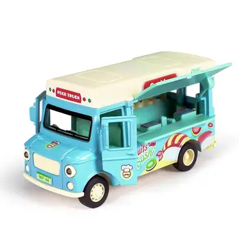 

Simulation Alloy Car Model Ice-cream Vans Model Light and Sound Children Car Toy