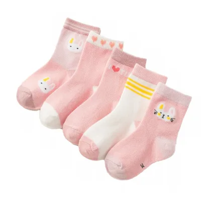 VIDMID Baby Girls Socks Spring Summer Cotton Newborn Baby Socks Baby clothes Kids Socks for 1-9 year Children Boys Socks 4122 01