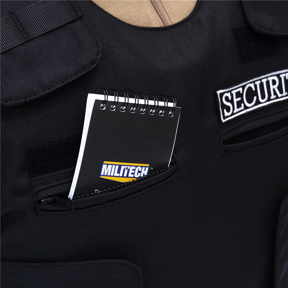 Militech черный NIJ IIIA 3A и уровень 1 удар безопасности стиль Twaron арамидный пуленепробиваемый жилет баллистический пуленепробиваемый жилет