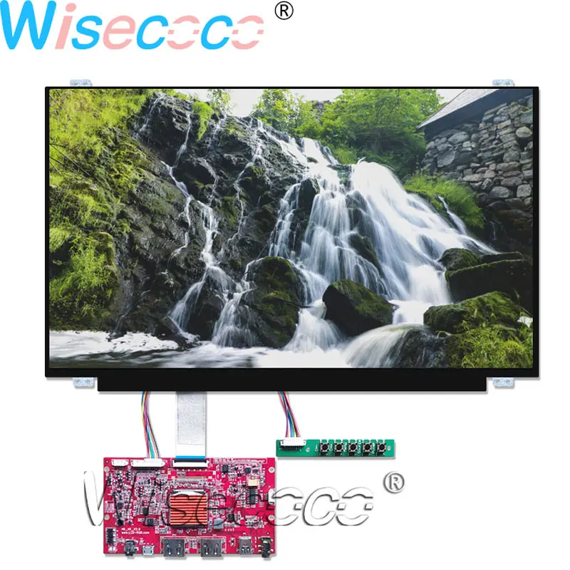 Wisecoco 15," 3840(RGB) ×2160 UHD 4K ips TFT ЖК-дисплей тонкая панель eDP 40 контактов 2 HDMI DP контроллер драйвер платы для компьютера - Цвет: Whole Set