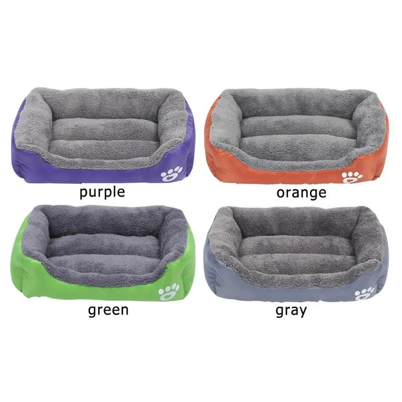 Мягкий флисовый плюшевый диван для домашних питомцев, водонепроницаемая подушка для кровати собаки, мягкая флисовая плюшевая подушка для маленьких, средних и больших собак, S-XL
