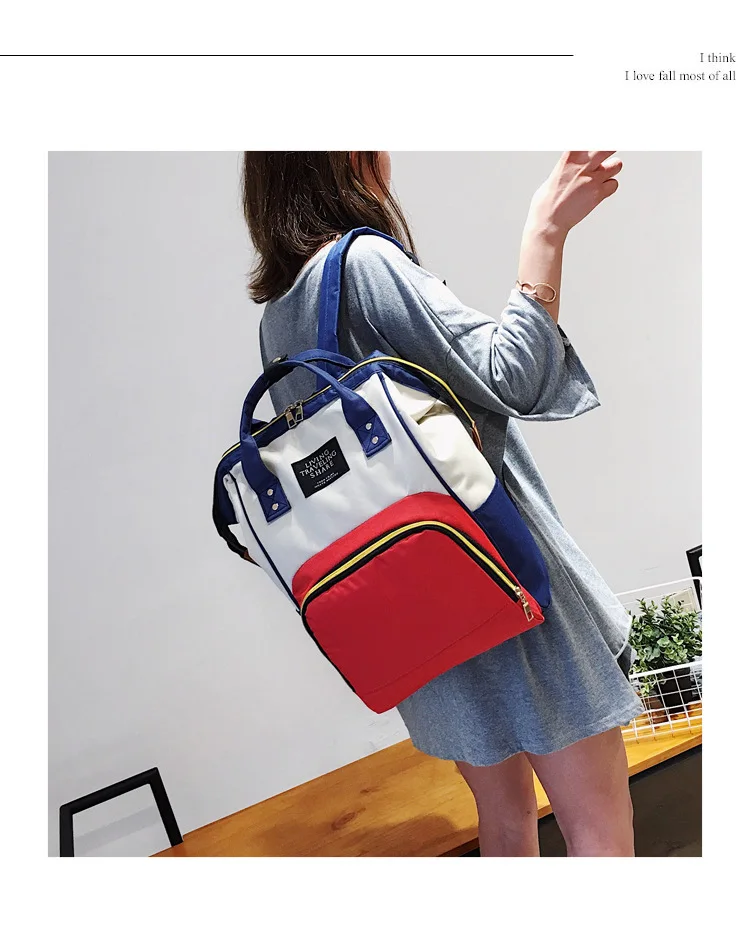Large capacity Jagged bag Backpack bag Multi-function Travel Backpack Baby pregnant Mummy bag Student bag Fashion new backpack