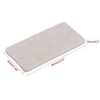 

uxcell Furniture Pads Adhesive Felt Pads 84x42x5mm Floor Protector Rectangle Beige 4Pcs