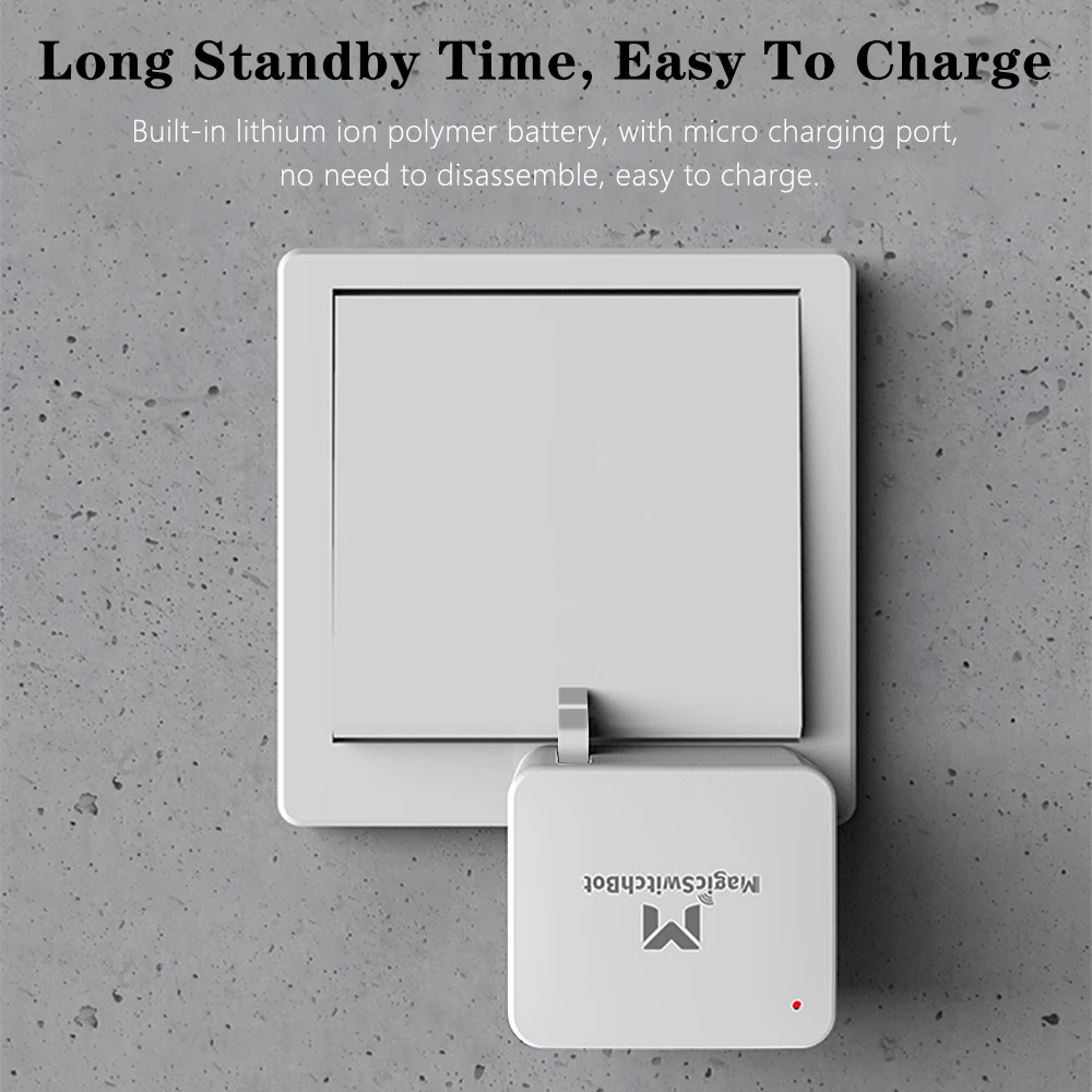 Bluetooth 5.0 Lamp Led Light Smart Wifi Switch Button Pusher Control Center for Garage Wall Light Switch App Timer Control Home