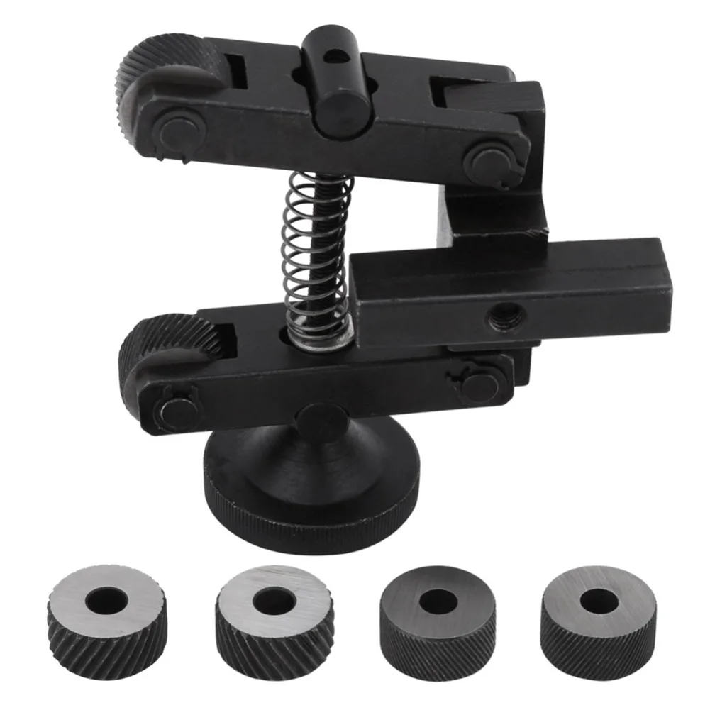 

5Pcs With Wheel Mini Adjustable Shank Replacement Knurler Tool Hob Linear Durable Support Holder Easy Install Carbon Steel Lathe