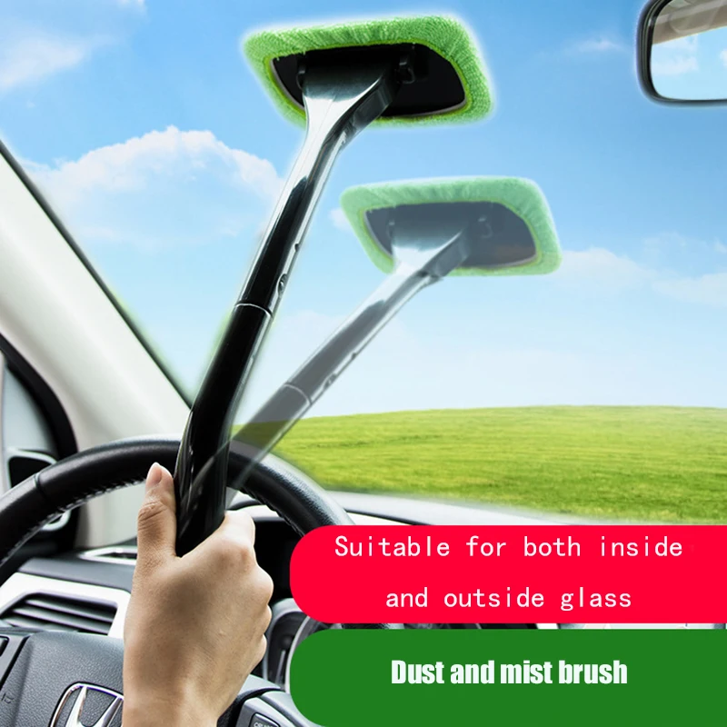 Brush-Kit Wiper-Cleaner Windshield-Wiper Cleaning-Brush Microfiber Long-Handle 
