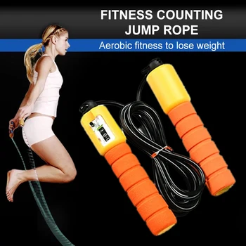 

Jump Ropes with Electronic Counter Students Physical Fitness Examination Rope Sports Adjustable Fast Speed Counting Jump Rope