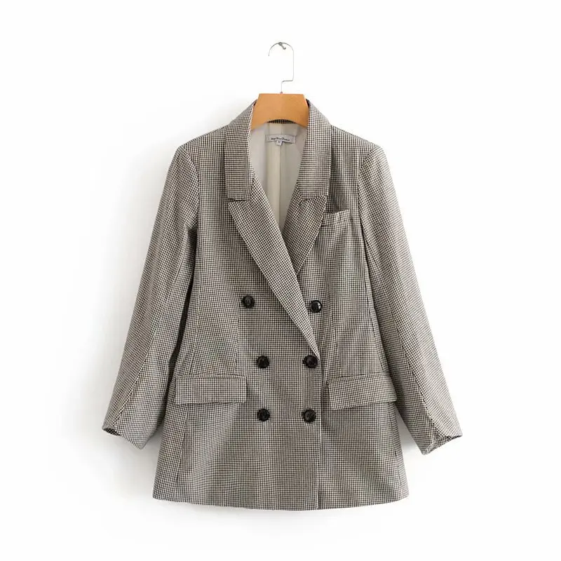 

S0349-5129 Early Autumn New Style 2018 WOMEN'S Dress Suit Collar Two Buckle Pocket Pattern Suit Jacket Women's