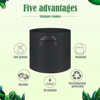 

1-75 gallon big Plant seedling Grow Bags pot home garden tools Potato strawberry fabric Vegetable jardin seedling growing pots