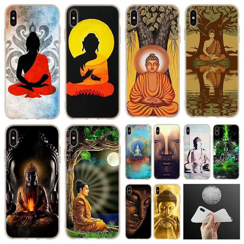 Стильный мягкий силиконовый чехол Zen Buddha для iPhone 11 Pro 7 8 Plus XR XS Max 4 5 5S SE 6 s чехлы Etui |