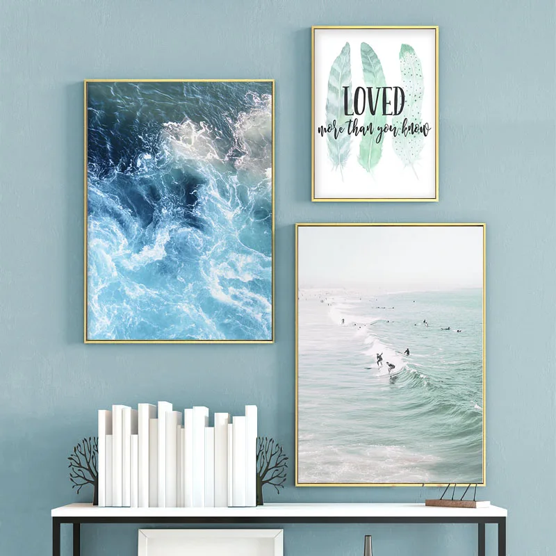 Картины с изображением морской пейзажа настенные искусства задние плакаты и