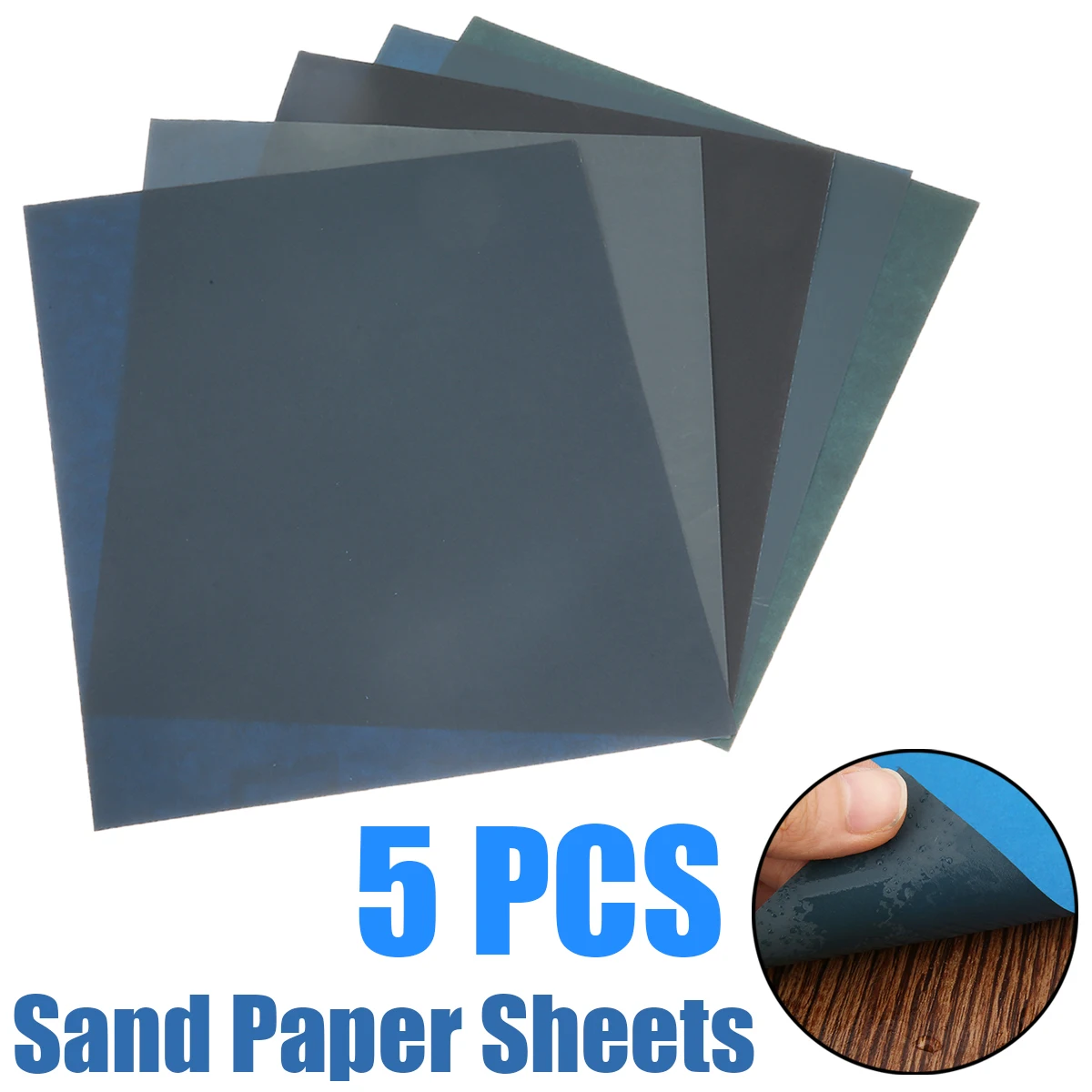 

5PCS Wet/Dry Sandpaper 400 600 800 1000 1200 Grit Abrasive Sand Paper Sheet 23CM *28CM Silicon Carbide Polishing Tool