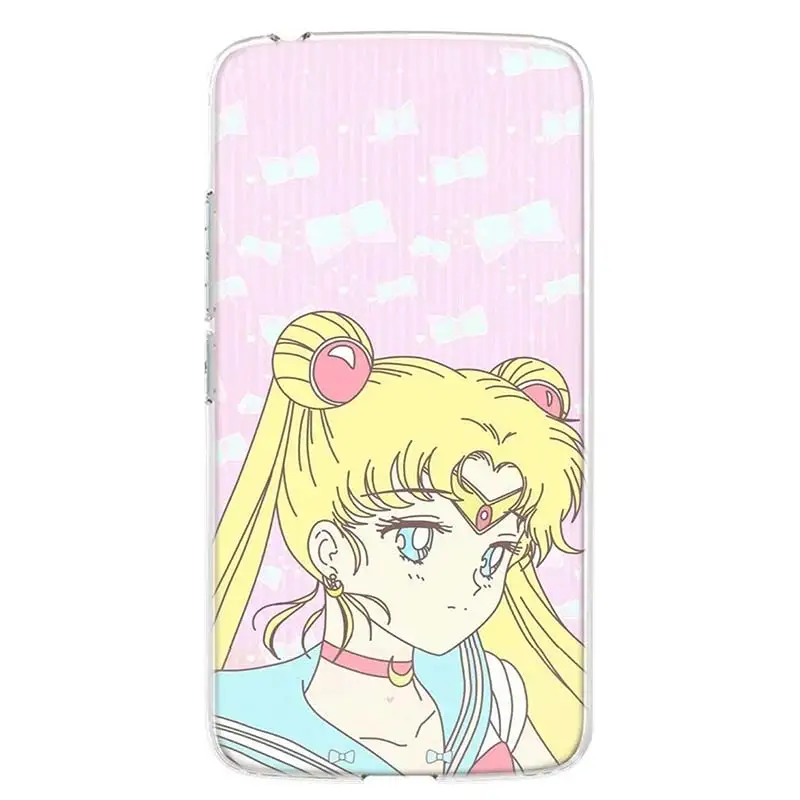 Чехол для телефона girl Sailor Moon аниме MOTO Motorola G8 E4 E5 E6 G7 G6 G5S Plus Play Power ONE Action мягкий