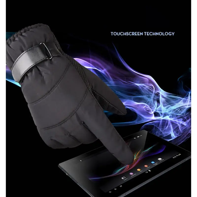 Водонепроницаемые зимние теплые перчатки, тканевые, унисекс, для занятий спортом на открытом воздухе, для бега, снега, велосипедные перчатки, для езды на мотоцикле, сенсорные