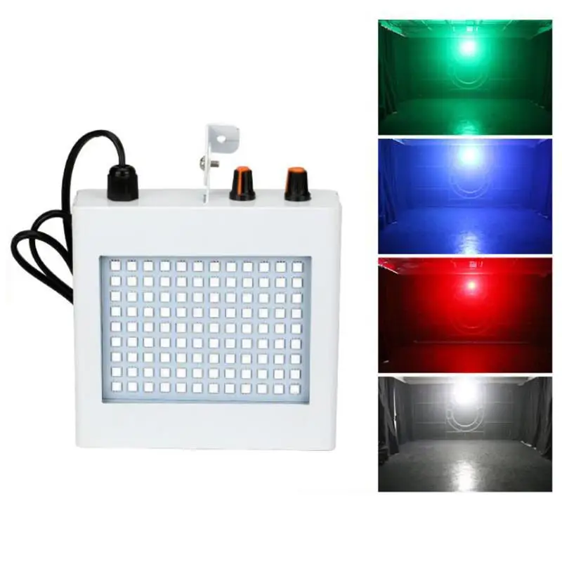 40 Вт 108LED смешанные мигающие сценические огни удаленный звук активированный диско огни для фестиваля гирлянда для праздника Свадьба КТВ стробоскопы