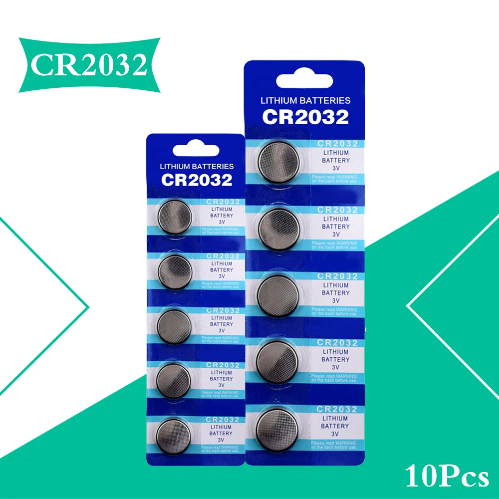 Кнопочные батареи CR2032 10 шт. BR2032 DL2032 ECR2032 монетная литиевая батарея 3 в CR 2032 для