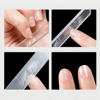 

Nano Glass Nail File Transparent Glass Nail Buffer File Durable Polishing Nail File Professional Nail File Manicure Tool
