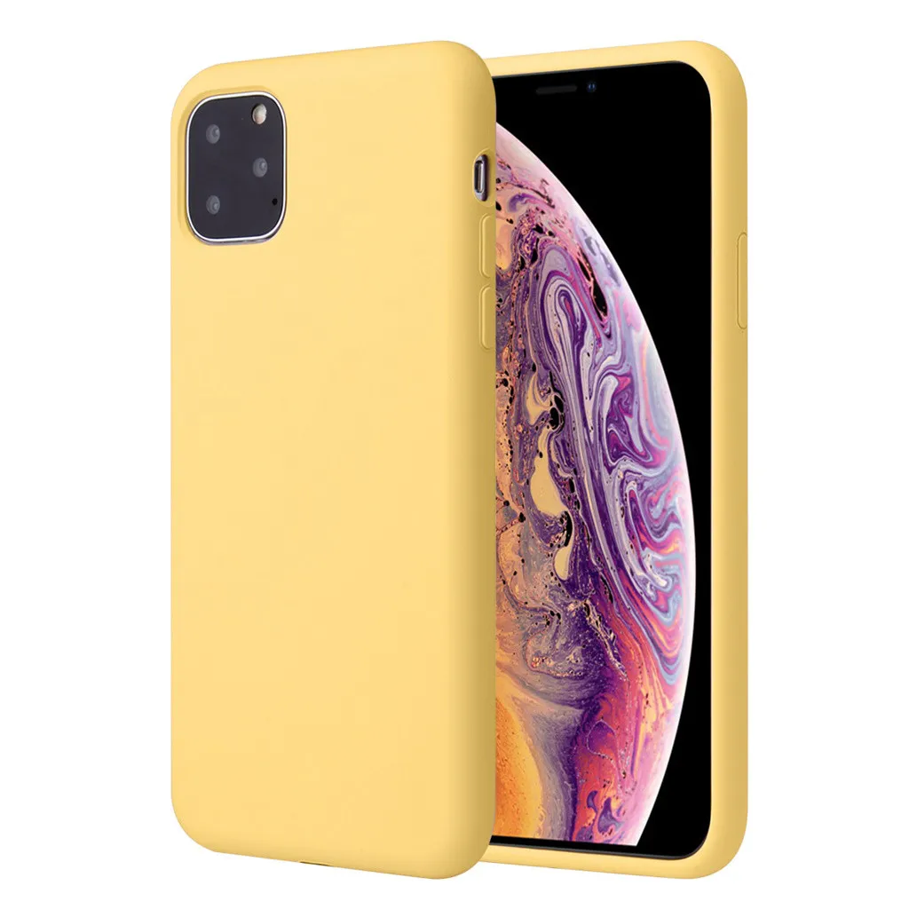 Силиконовый чехол для IPhone 11, чехол для IPhone 11 Pro 11 Pro Max, элегантный толстый противоударный, полная защита кожи Покрытие оболочки 19Sep