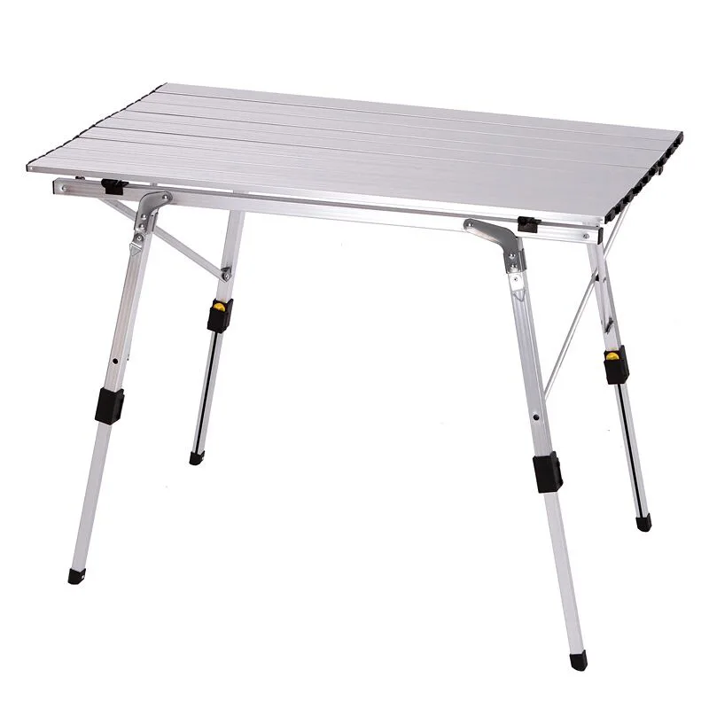K-STAR Outdoor Folding Table Chair Camping Aluminium Alloy Picnic Table Waterproof Durable Folding Desk For 90*53*69cm New