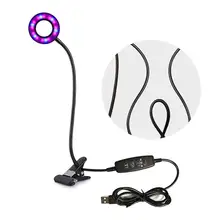 Лампа для выращивания с настольным зажимом, гидропонный светильник для выращивания растений в помещении, светильник для теплицы