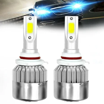 

For Chrysler 200 300 2011-2015 Blue LED 9012 HIR2 Headlight Bulbs Dual Beam