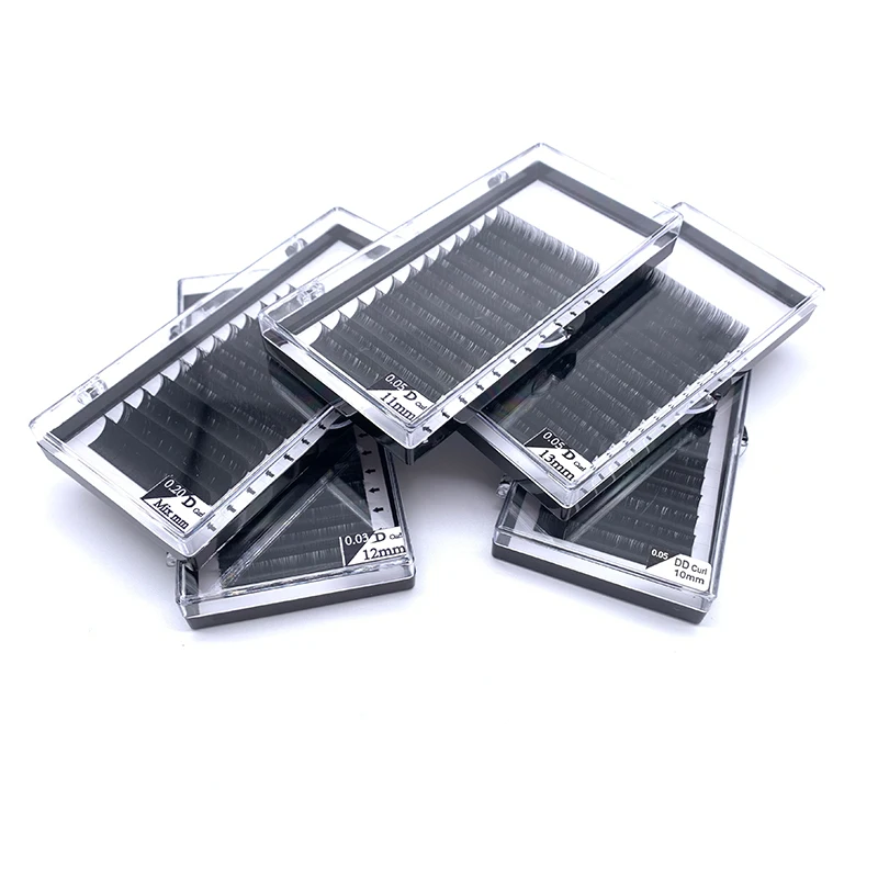 

5 Cases /Lot Mix Length Eyelash Extension C/CC/D/U Individual Eye Lashes Natural Long False Lash Extensions