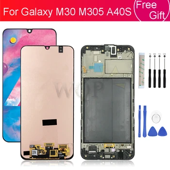 

Super Amoled For Samsung Galaxy M30 2019 M305 LCD Display Touch Screen Digitizer Assembly For Samsung A40s lcd replacement