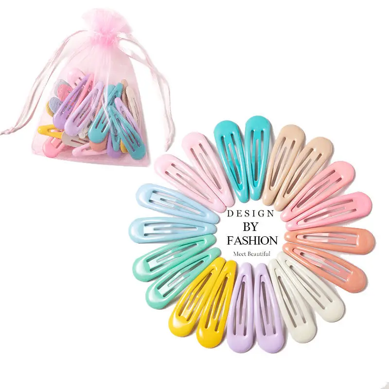 20pcs 10 шт./компл. Корейская красочная Капля воды в форме милые заколки для волос пластиковые заколки Рождественские аксессуары для волос для женщин девочек - Цвет: 20pcs