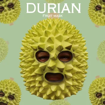 

Fruit Grape Durian Head Mask Funny Cosplay Prop Party Bar Costume Helmet Halloween Latex Full Face Mask Birthday Gift