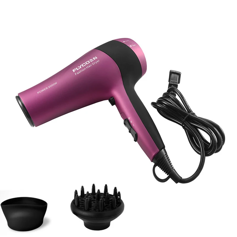 

DC Motor Blow Dryer 2200W Professional Hair Dryer Hot And Cold Wind Hairdryer Styling Tools with Collecting and Diffuser FH6618