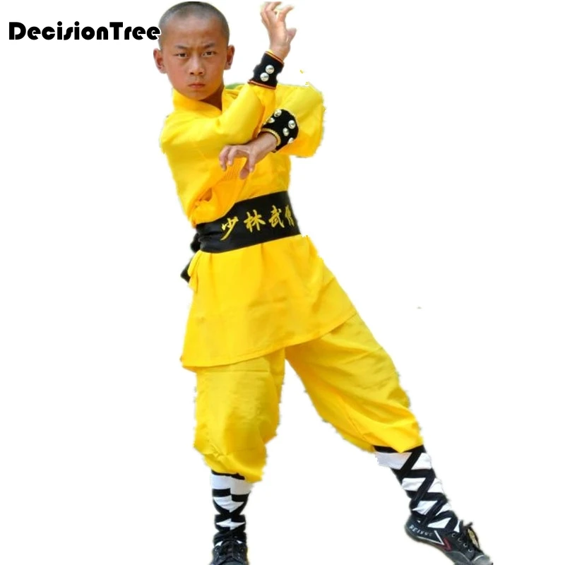 Kids Men Boys Kick Boxing Uniforms Shaolin Martial Arts Sets Chinese Kungfu Traditional Wushu Suits Performance Customes sports suit boxing accessories