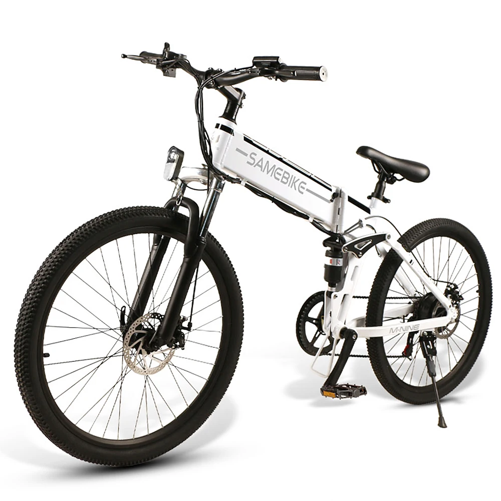 Ebike 26 Inch Folding Electric Bike Power Assist Bicycle E-Bike Spoke Rim Scooter Moped 48V 500W Motor | Спорт и развлечения