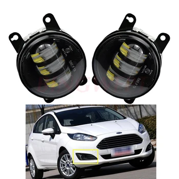 

1 Pair LED Fog Light Lamp Front Bumper Light For Ford Fiesta VI Hatchback 2008-2015 For Ford Fusion Mondeo 2013 2014 2015 2016