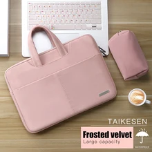 Laptop Tasche 13,3 15,6 14 zoll Wasserdichte Notebook Tasche Sleeve Für Macbook M1 Air Pro 13 15 Computer Schulter Handtasche aktentasche Tasche