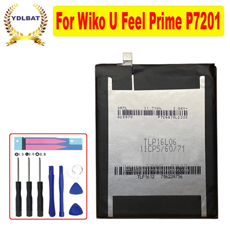 3.84v 3000mah Battery For Wiko U Feel Prime P7201 1icp5 60 71 - Mobile  Phone Batteries - AliExpress