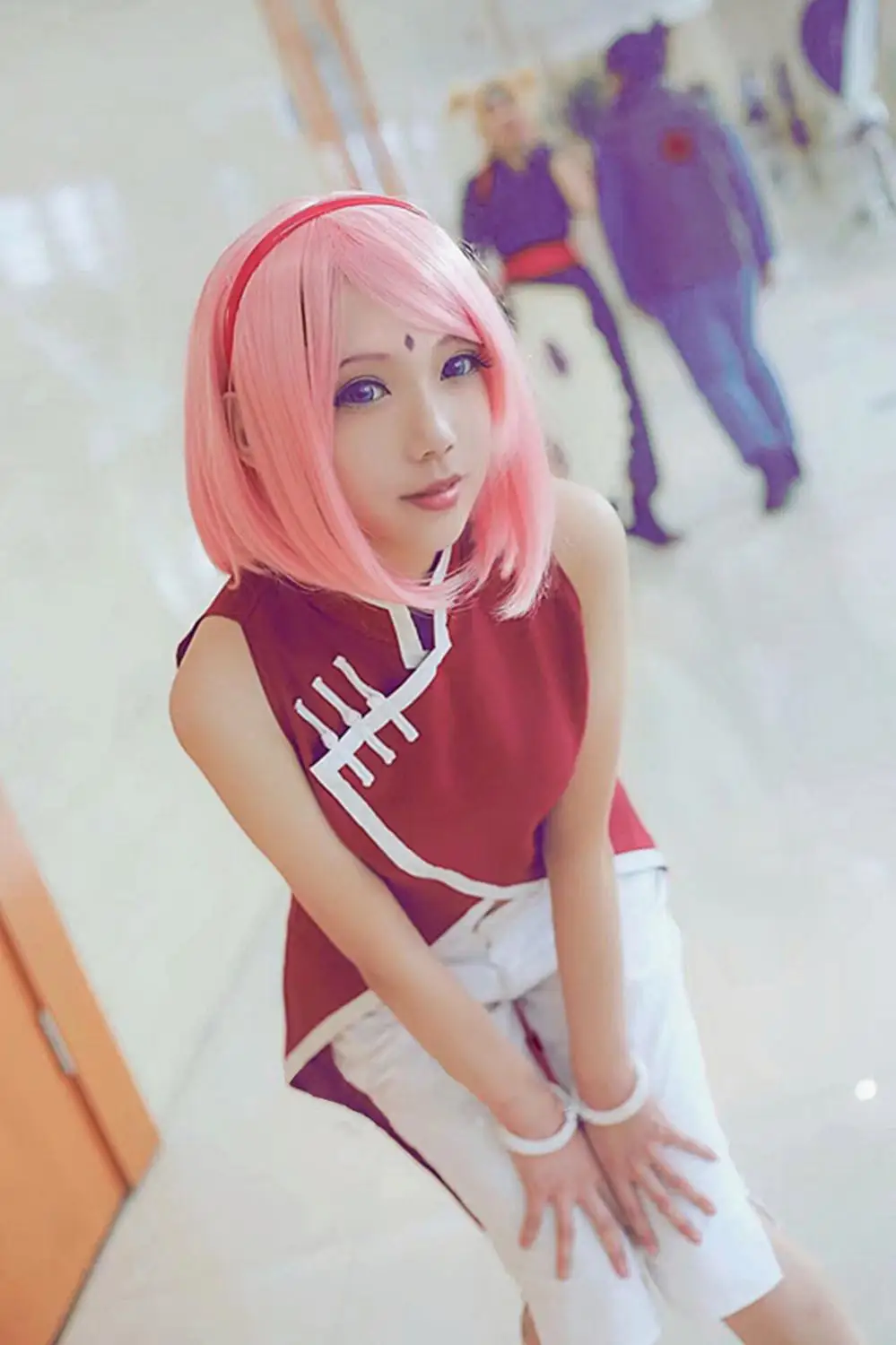 Лидер продаж! Парик для косплея аниме Наруто борото Харуно Сакура кафиона с