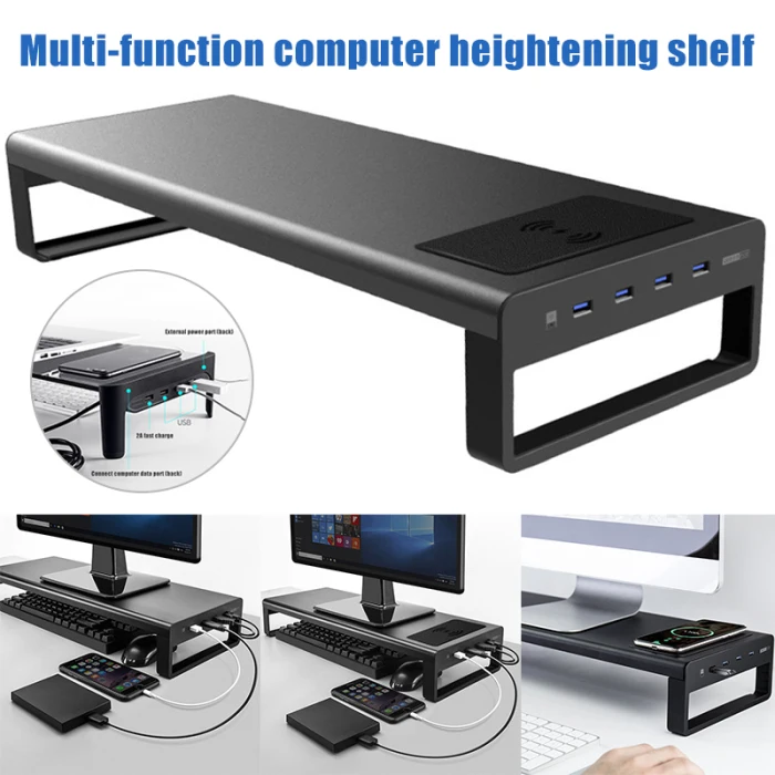 Горячая Смарт база алюминиевый сплав компьютер ноутбук подставка с USB 3,0 порт