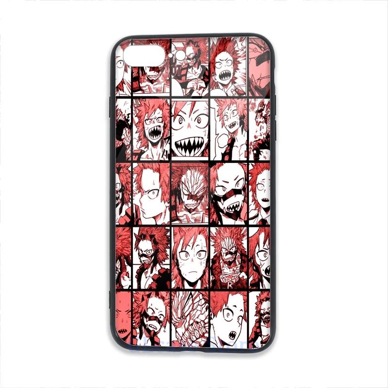 Чехол для телефона BNHA Kirishima с коллажем iPhone 12 Pro 11 X XR XS Max 8 7 6 6s Plus 5s мягкая стеклянная