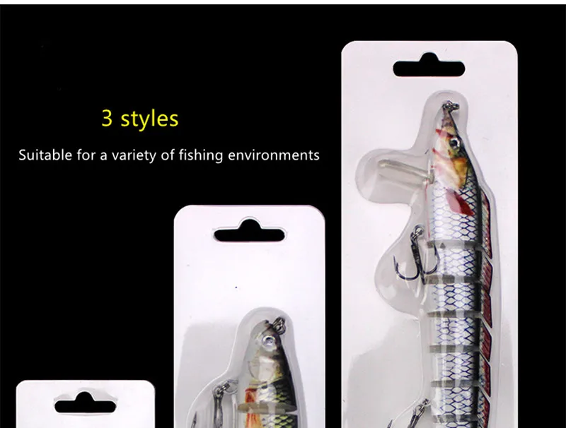 Swimbait Приманка Multi Соединённые рыболовные приманки 6 сегментов, похожая на настоящую искусственная жесткая приманка крючок для рыбной ловли воблеры 2 крючок Cebo