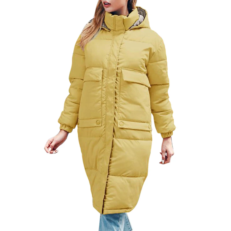 yellow Loozykit, женские зимние куртки, тренировочные, теплые, длинные, повседневные пальто, женские, для упражнений, скалолазания, ветровка, для улицы, походные куртки, парки - Цвет: yellow