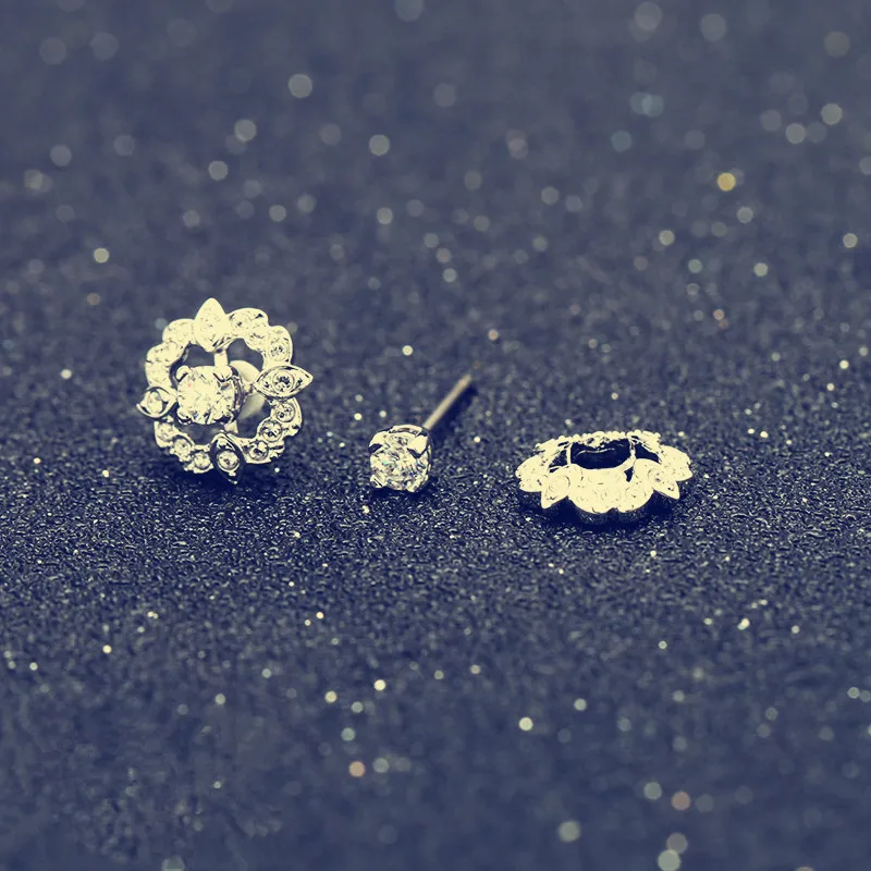Серьги-гвоздики Swarovski Elements с кристаллами, серьги-гвоздики в форме сердца, серьги-гвоздики в форме сердца, чтобы отправить его подруге подарок оптом