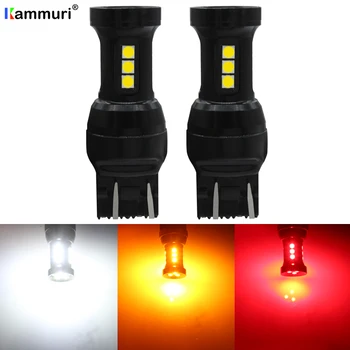 

KAMMURI W21W 7443 Srck led Canbus WY21W T20 7440 W21/5W W21 5W led Bulbs for Lada DRL Reverse Turn Signal Tail Lamp Lights 12v